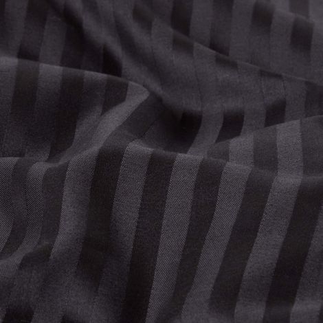 HOMESCAPES Parure de lit Noir 100% coton Egyptien 330 fils 240 x 220 cm (1/5)