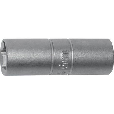 Inserto de llave de tubo para bujías 1/2 pulgada SW 16mm 6KT L.65mm PROMAT