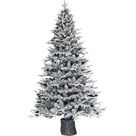 XONE Albero di Natale innevato con tronco Kentucky apertura ad ombrello 180 cm - 1425 rami (1/5)