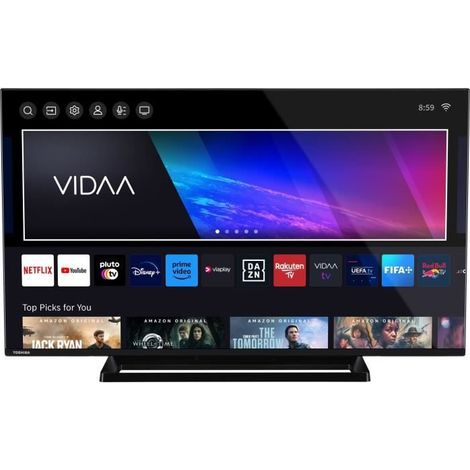 TOSHIBA 43QV3363DG - TV QLED 43'' (108 cm) - 4K UHD 3840x2160 - HDR - Smart TV - 3xHDMI - WiFi