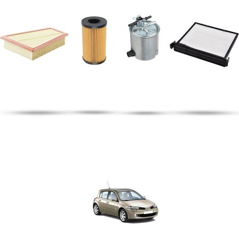 Kit tagliando 4 filtri compatibile con Renault Megane II 2.0 dci 16v 127kw Dal 2007 (1/5)