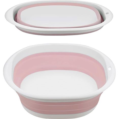 Grand lavabo pliable portable pour voyage, usage domestique, pour bébé, en plastique, pour dortoir étudiant, 1 pièce. (1/5)