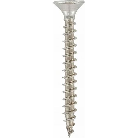 Vis bois tête fraisée Pozidriv 6 x 60 mm INOX A4 - Boite de 100 pcs - Fixtout VAFC06060A4