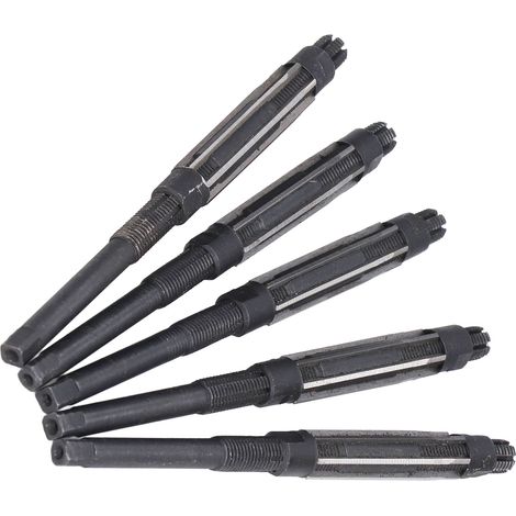 Lot de 5 Alésoirs à main Réglables 10,75-11,75mm, Outil de Coupe en Acier 9SiCr, Kit d'Affûtage pour Métal, Cuivre et Acier, Précision Industrielle (1/5)