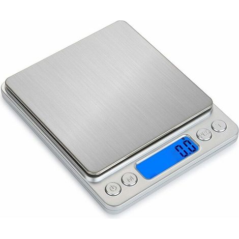Bilancia di precisione da 3000 g/0,1 g, bilancia da cucina/bilancia tascabile/bilancia per gioielli, bilancia elettronica ad alta precisione, display LCD retroilluminato, funzione tara e PCS