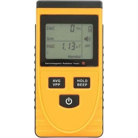 GM3120 Elektromagnetischer Strahlungsdetektor – Digitales LCD-EMF-Messgerät – Akustischer und optischer Alarm – Tragbar und leicht für Messungen vor Ort (1/4)