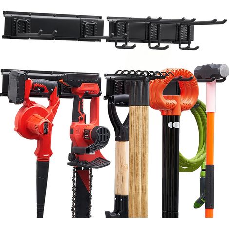 Porte-Outils de Jardin Mural 838,2 mm Support Mural Outils 181 kg (1/5)
