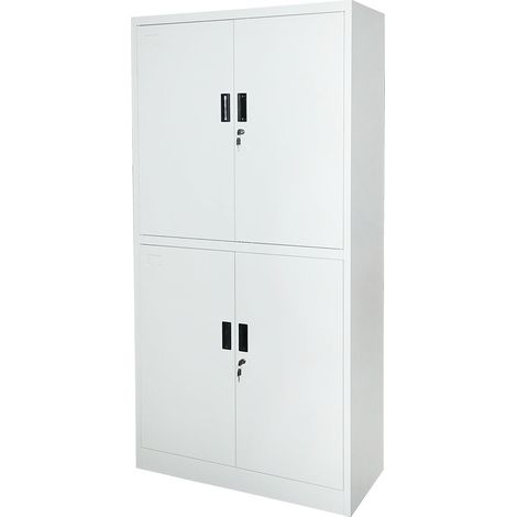 Armadio metallico con 4 ante completamente sicure 1800x900x400mm (1/5)