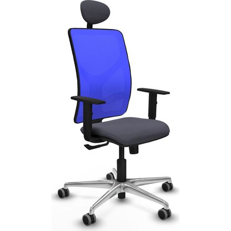 Chaise de bureau piqueras y crespo Motilla bleu compact aluminium (1/2)