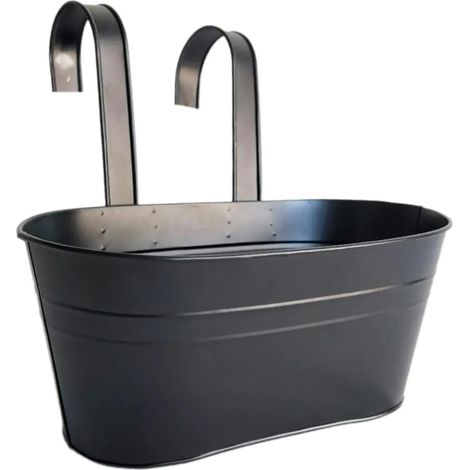 Pot de fleurs suspendu support fleurs rambarde (1/5)