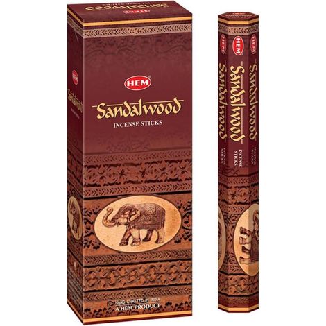Räucherstäbchen Sandelholz 120 Stäbchen Sixpack Indien Hem Handgerollt (1/5)