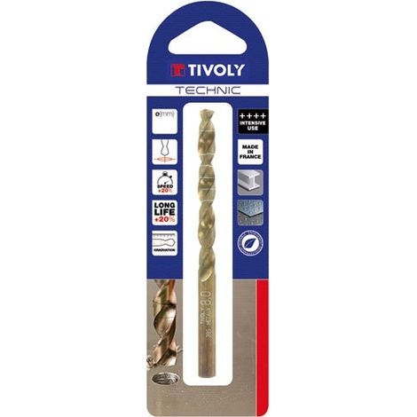 foret métaux technic ø10.0mm en blister - tivoly