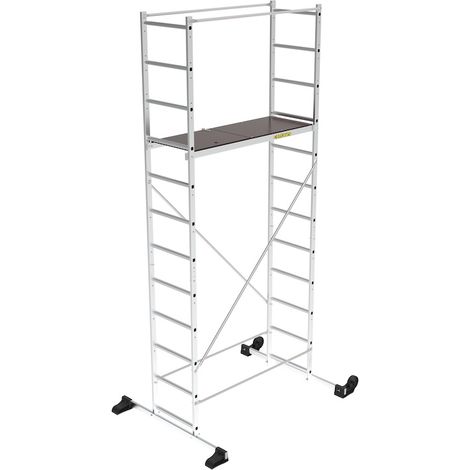 CENTAURE Échafaudage aluminium - B5 - hauteur de travail 4,60 m - charge max. 150 kg (1/3)