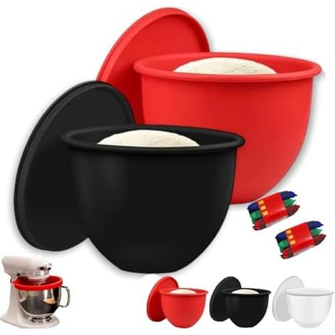 5-Liter-Kippkopf-Mixeraufsatz mit Silikon-Innenbehälter (rot und schwarz) (1/5)