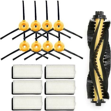 Kit Pièces De Rechange Pour Aspirateur Robot - Brosse Centrale Brosse Latérale Filtre Chiffon Nettoyage - Compatible Ecovacs Deebot N79 N79S DN622 500 Yeedi K600 - Lot De 1 (1/5)