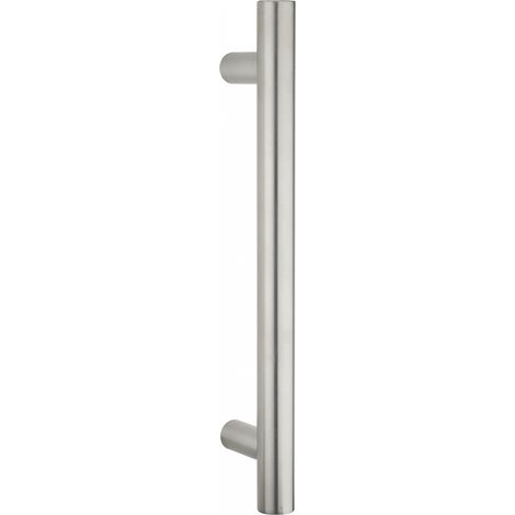 Coppia di maniglie in acciaio inox d 30 per porta a battente ht 400 mm - THIRARD (1/2)