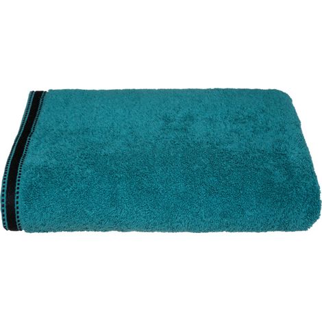 Serviette De Bain Premium Couleur Vert Pétrole 100x150cm (1/2)