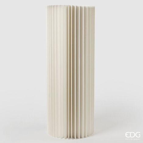 EDG Enzo De Gasperi Alzata Arredo Origami H 78 Cm D 30 Cm White
