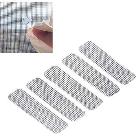 Mückenschutzpflaster aus Edelstahl für Fensterablauflöcher, selbstklebendes Insektenschutzpflaster für den Heimgebrauch, insbesondere für Fliegengittertüren und -fenster. (1/5)