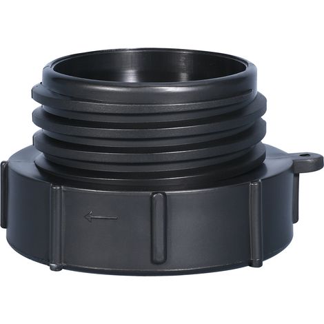 Adaptateur IBC 63 mm Filetage Grossier à 60mm,Adaptateur Robinet Tuyau,Raccord Cuve 1000 litres (1/4)