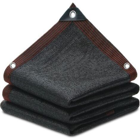 (2mx5m) Noir, Toile d'ombrage de protection solaire, filet pare soleil, protection solaire à 90%, convient aux terrasses, jardins, terrasses, serres, couvertures végétales (1/5)