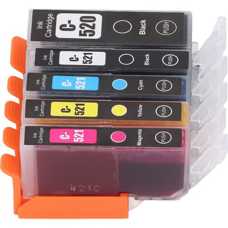 Cartouche d'encre ABS pour imprimante PIXMA IP3600, IP4600, IP4700 et MX860 (noir, noir, cyan, jaune).