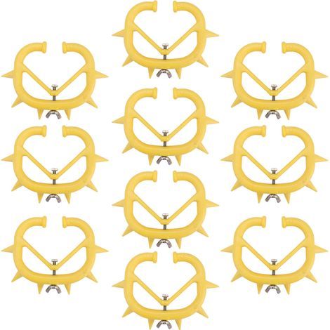 Akozon 10 Pcs de Mollet de Mollet Anneaux de Nez - Plastic à Pointes d'allatage pour Les - Anneau de Sevrage Non Perçant pour Le Sevrage Sûr (1/5)