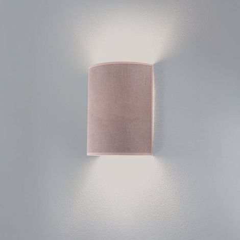 [GEBRAUCHT] B-Ware Celine Wandleuchte Wandlampe Soro Rosa Stoff E27 Lampenfassung (1/2)