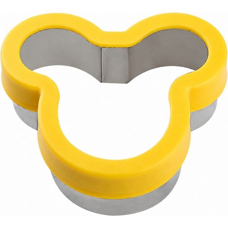Emporte-pièce en acier inoxydable, couleur jaune, pour pain d'épice, fondant, gâteaux et confiseries.-AquaForge (1/5)