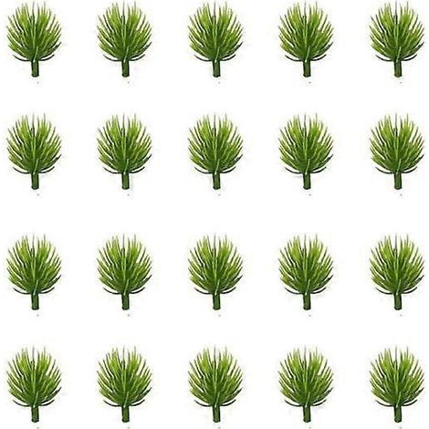 20 aiguilles de pin artificielles réalistes, sans arrosage, pour compositions florales DIY, décoration de mariage et de fête.4,5 cm (1/5)
