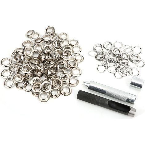 Rivets à œillet en métal de 12 mm, boucles à œillet en laiton, ensemble pour chaussures, sacs, vêtements et accessoires. (1/5)