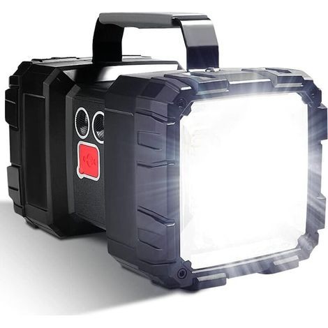 Lampe de poche LED rechargeable 10000 mAh 1200 lm ultra longue veille haute puissance étanche lanterne de camping 7 modes super lumineux lampe de recherche LED avec sortie USB Power Bank (1/5)
