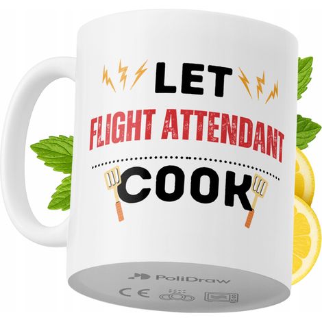 Lustiger Kaffee- oder Teebecher mit witzigem Textdesign für Flugbegleiterinnen und Flugbegleiter. Ideal für Geburtstage, Namenstage, Feiertage und besondere Anlässe. Hochwertiger Becher für Zuhause, B