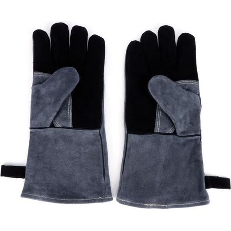 VBESTLIFE Welding Gloves, Baking Gloves Fire Resistant Gloves, Microwave Oven Gloves for Baking BBQ Oven Cooking deco manique (1/4)