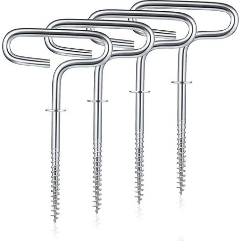 Online Store - Ancre pour abri de pêche sur glace, ancre pour cabane de pêche sur glace, accessoires pour tente de camping en acier au carbone (1/4)