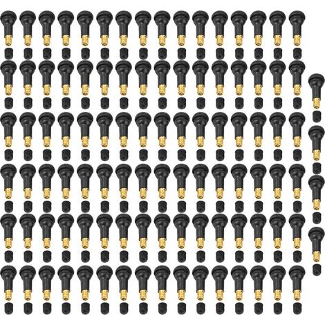 100 valves de pneu universelles de rechange à clipser pour voiture et moto (TR413) (1/5)