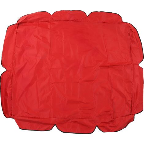 Auvent rétractable 4V – sangles 210D – enduit argent Oxford – coupe-vent – rouge – porche terrasse