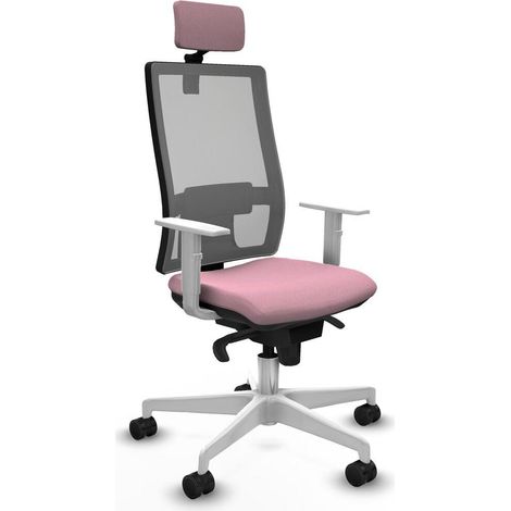 Piqueras y Crespo 4B026N2 Chaise de bureau rose ergonomique (1/3)
