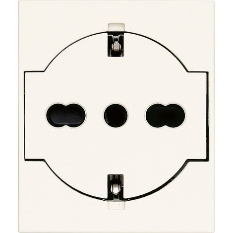 VIMAR - 30211.B Prise universelle 2P+T P40 avec fil blanc