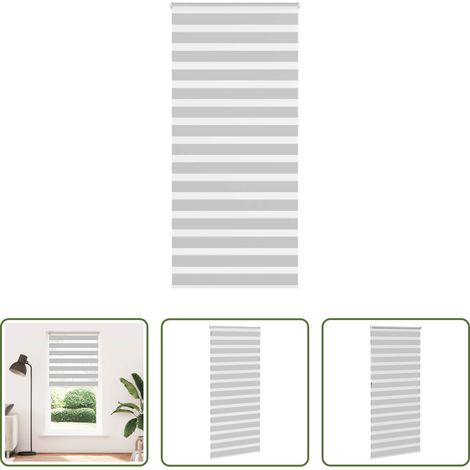 Jalousie - Doppelrollo Hellgrau 110x230 cm Stoffbreite 105,9 cm Polyester (1/5)