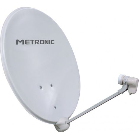 Parabole Eurasis acier 60 cm de diamètre + LNB - blanche