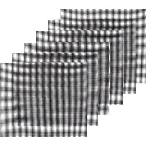 Lot de 6 Tapis de Cuisson Grille Barbecue Découpable Anti-adhésif 33 x 40 cm (1/4)