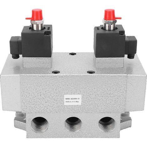 Électrovanne 3 positions 5 voies à double commande électrique, structure à colonne coulissante G3/4 po K35D2H-20DC1 (1/4)