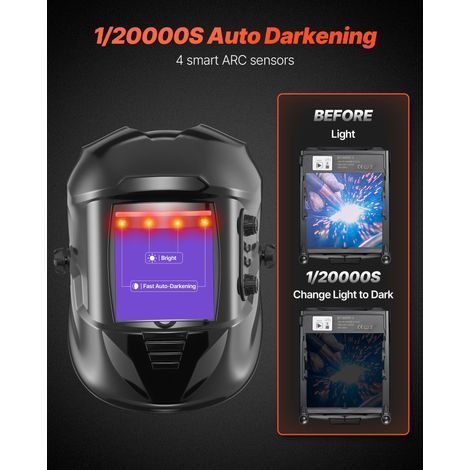 Casque de Soudage Solaire Obscurcissement Automatique Couleur (1/5)