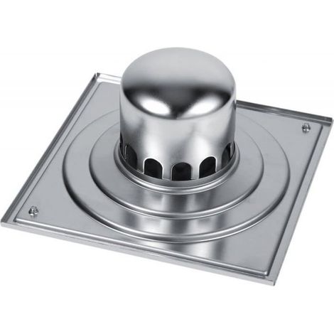 Drain de sol carré en acier inoxydable, Anti-odeur, pour salle de bain, douche, grand calibre (1/3)