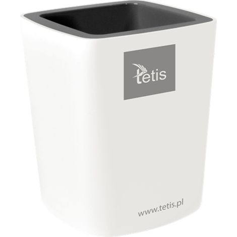 Portalápices Tetis - Organizador de escritorio gris
