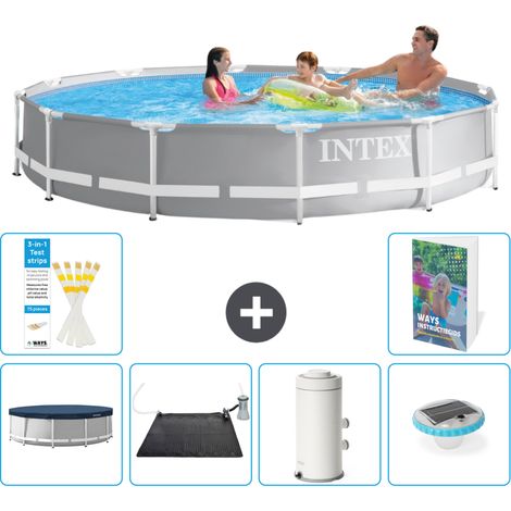 Prism Frame Pool Rund - 366x76 cm - 7-teilig S76