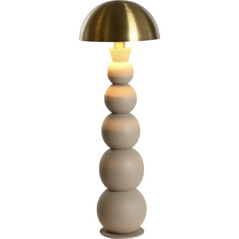 Lampara Pie Metal 31X31X93 Crema (1/5)