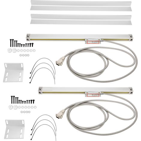 Règle linéaire numérique 2 pièces pour tour et fraiseuse, encodeur DRO 500mm/700mm, compatible JCS900-2AE et JCS900-3AE, mesure de déplacement de haute précision. (1/5)