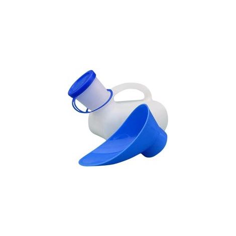 Urinoir portable 1000 ml avec poignée de transport Plastique robuste Pour camping et toilettes mobiles Dimensions 24 x 12 x 5.8 cm (1/5)